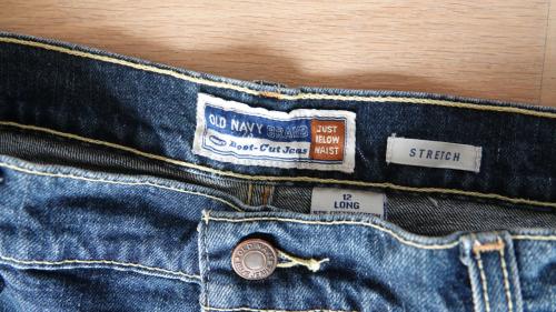 Old Navy dames stretch jeans bootcut maat 12 long, z.g.a.n.