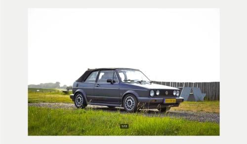 Wegens ziekte 2 vw golf 1 cabrio oltimers te koop