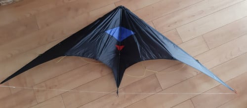 Siegers Sportvlieger 80x180 cm zwart met gekleurd dessin