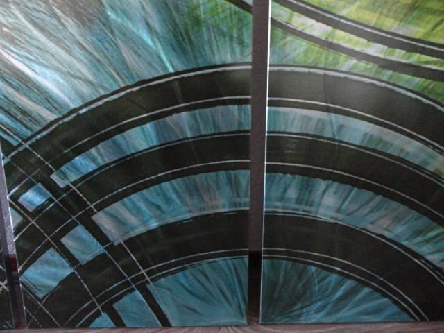 " Metal Energy " prachtig 5 luik Metal Art van 5 panelen