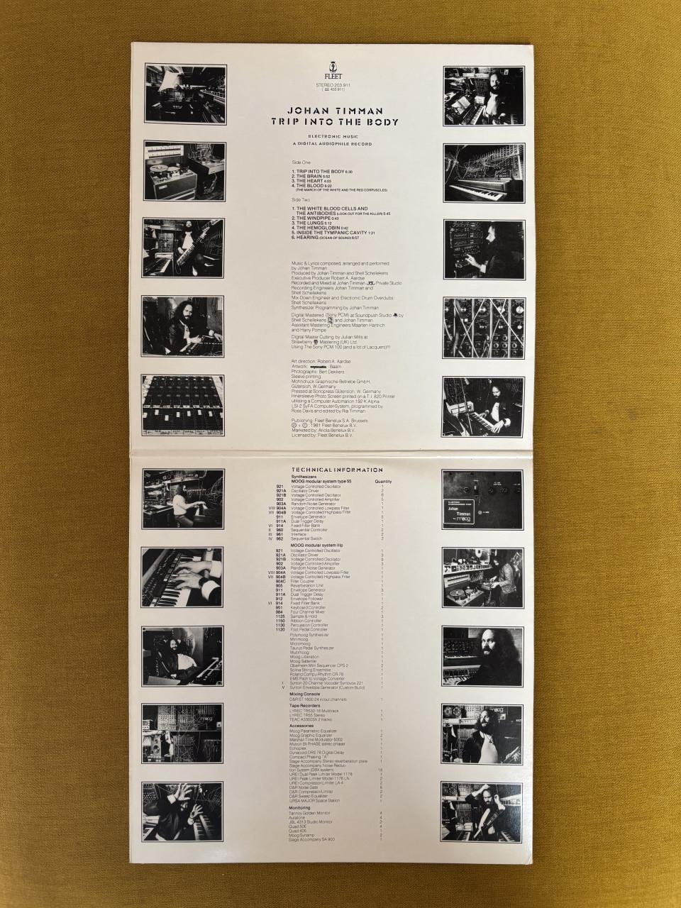 Johan Timman - Trip Into The Body Vinyl LP