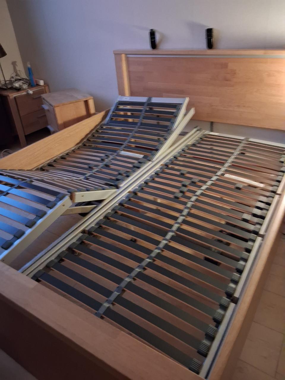 2 pers. Bed met electrisch verstelbaar lattenbodems