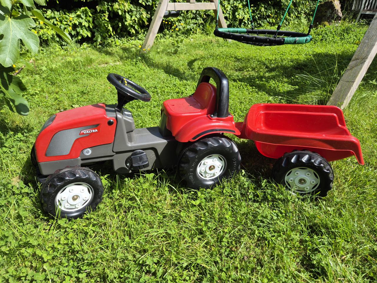 Rollykid traptractor met aanhanger (Rolly Toys)
