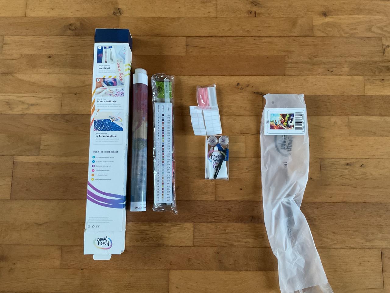 Diamond painting 55x35 cm. nieuw € 5