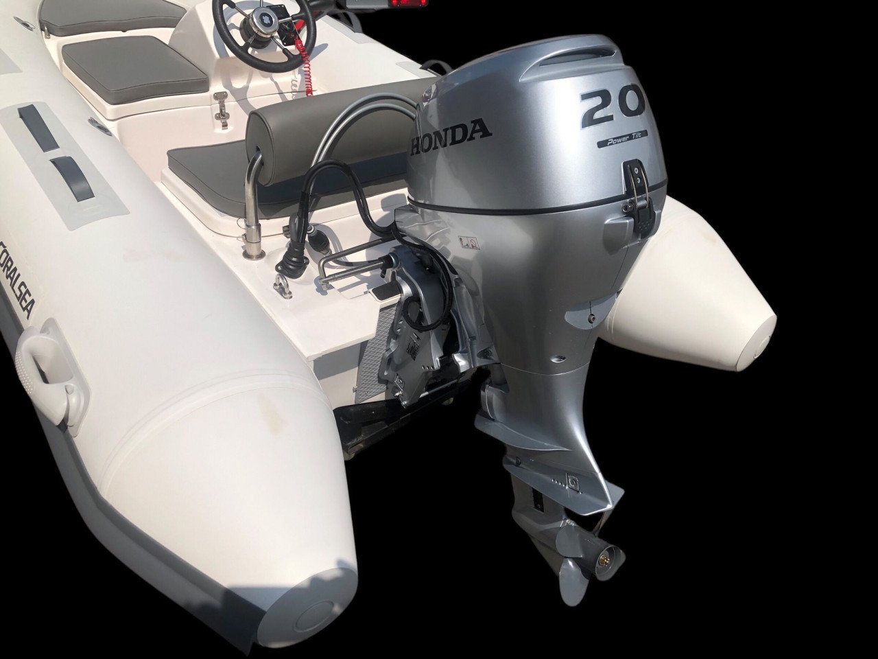 Coralsea 320 Polyester Rib met Honda BF20 SRTU