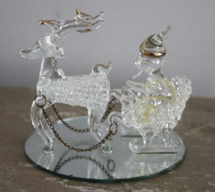 Glazen beeldje kerst