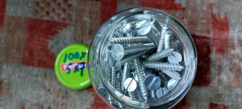 100 st PVK Houtschroeven staal 5x70