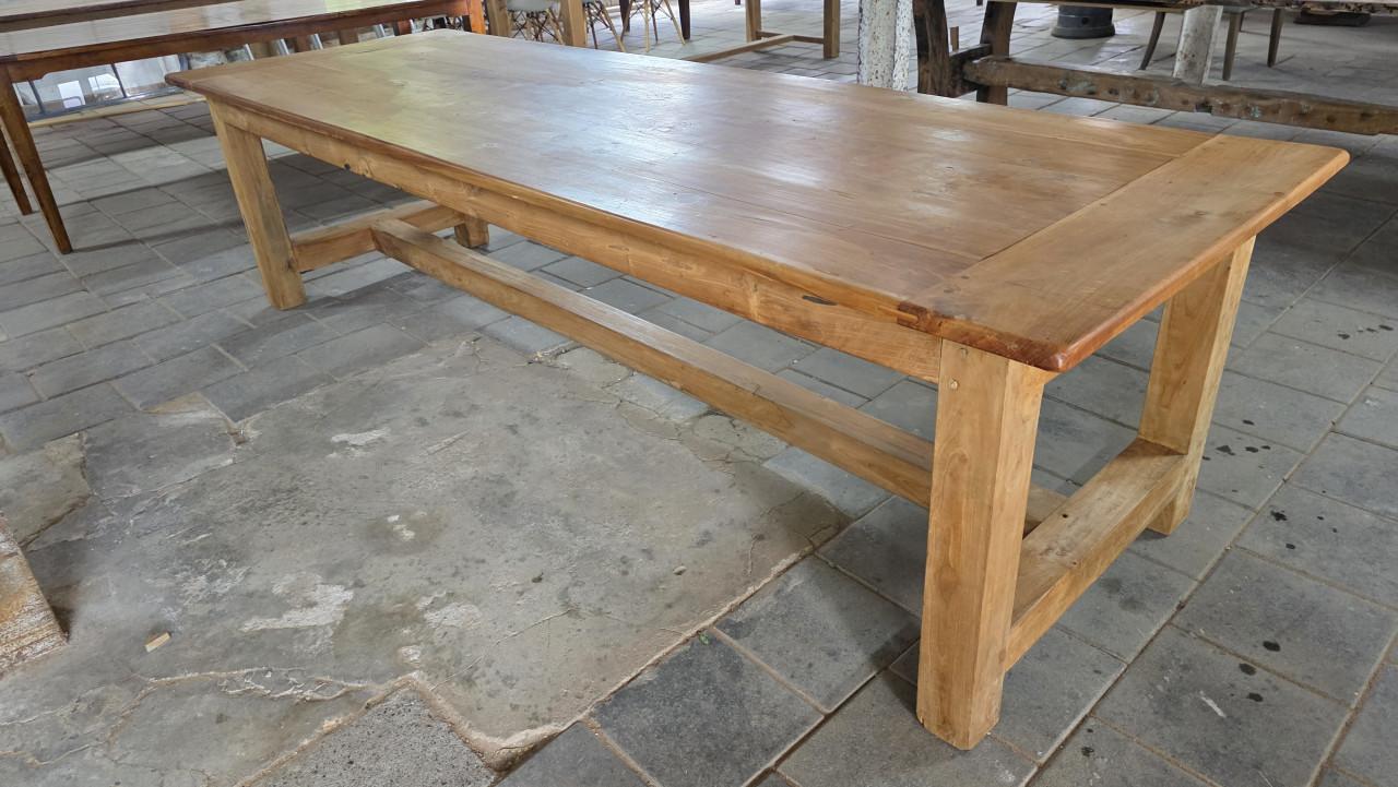 3 meter lange boerentafel mooi geleefd blad