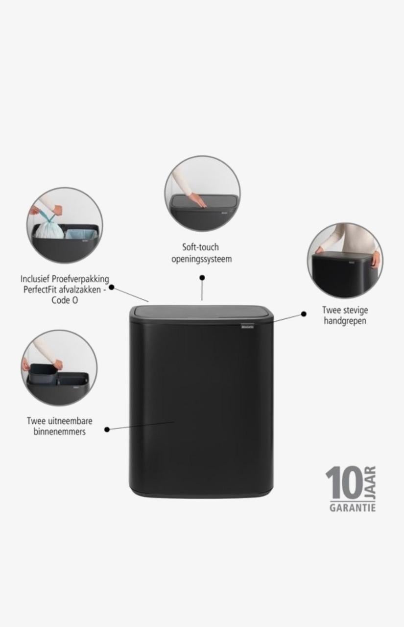Brabantia bo touch bin prullenbak