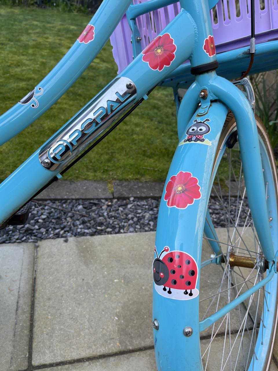 Leuke 26 inch Popal fiets - Lichtblauw, 3 versnellingen en terugtraprem