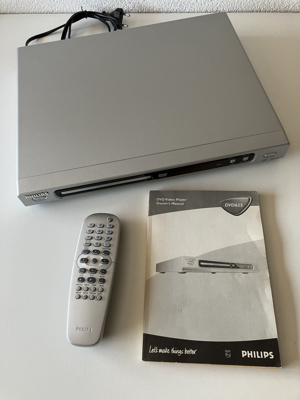 Te koop Philips DVD Speler en CD speler compleet met afstandsbediening