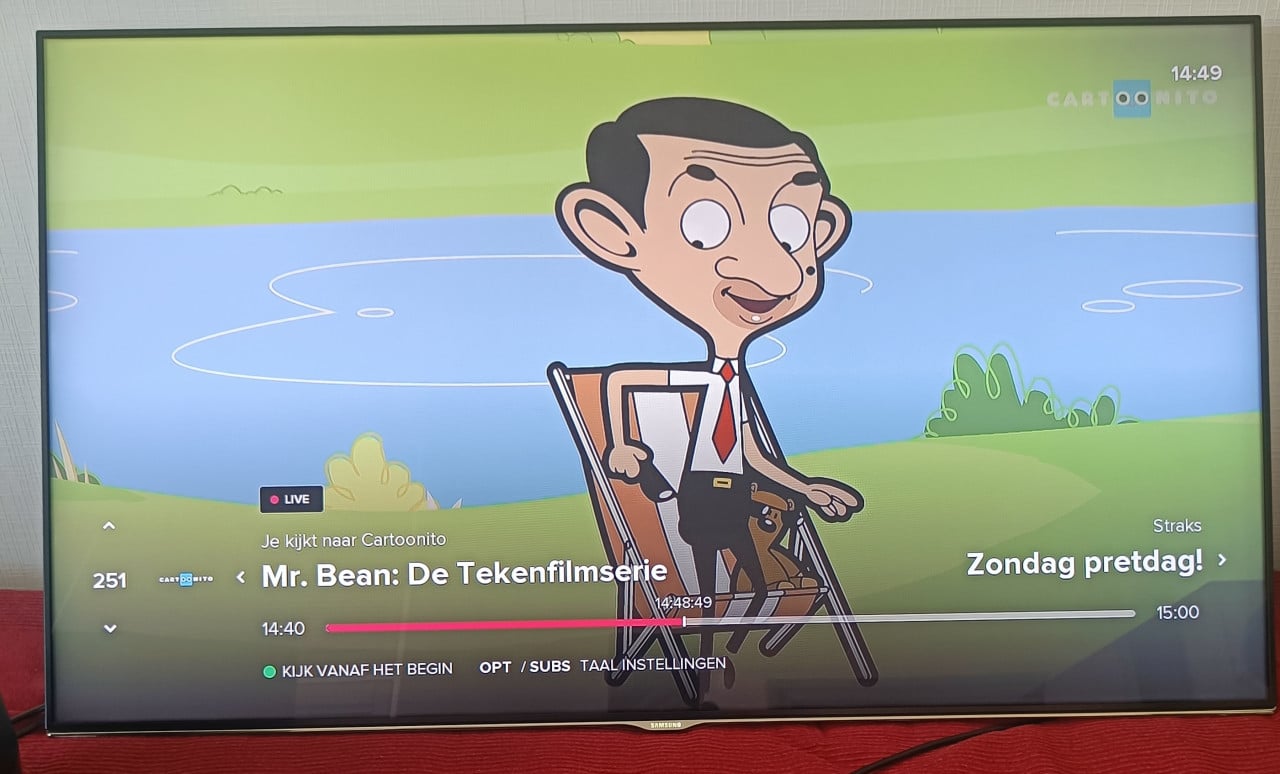 TV met soundbar