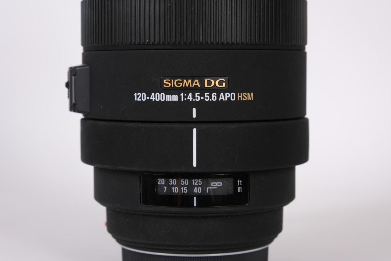 Sigma 120-400mm F4.5-5.6 APO HSM voor Sony A-vatting
