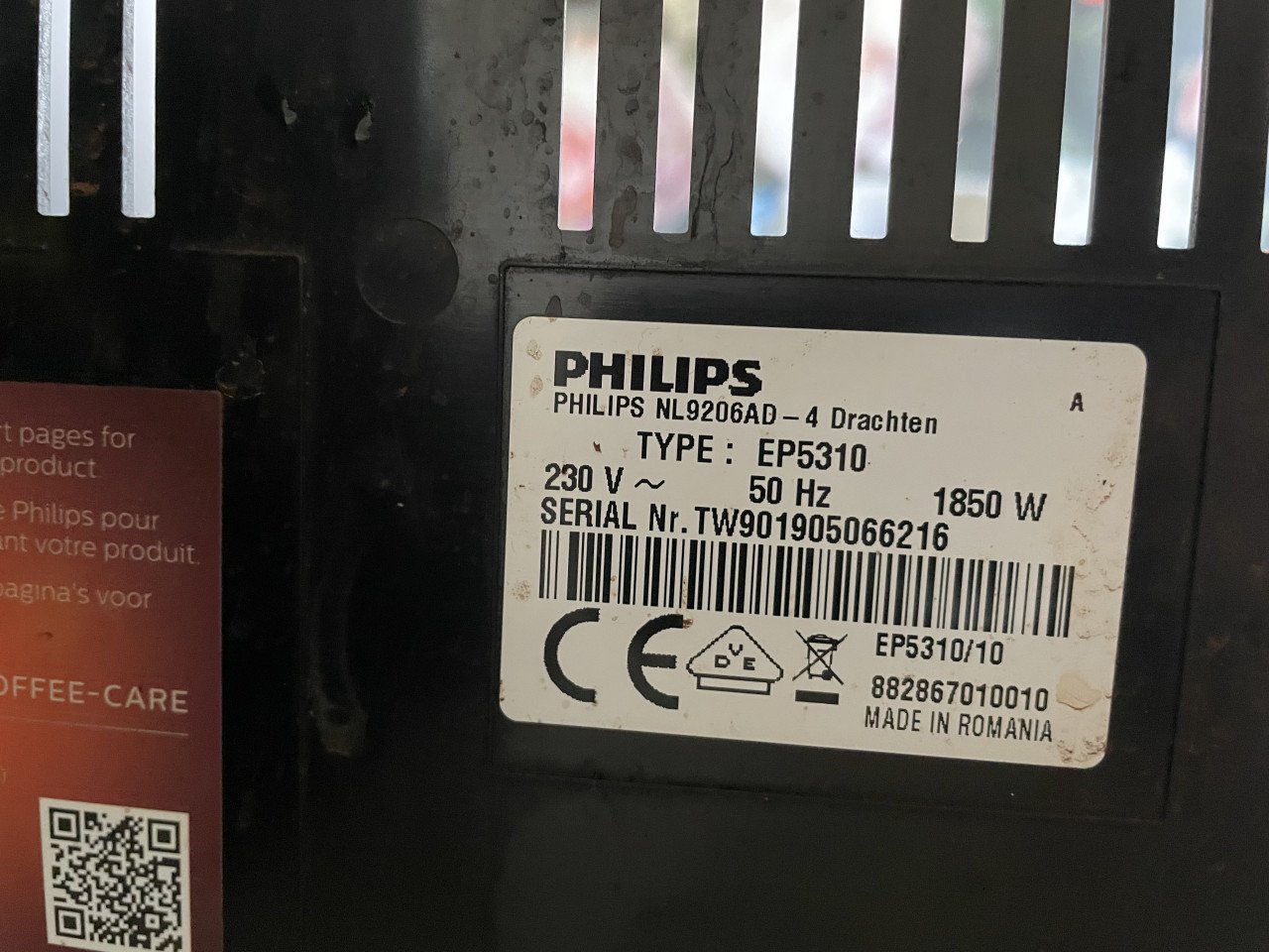 Philips EP5310 volautomatische espressomachines