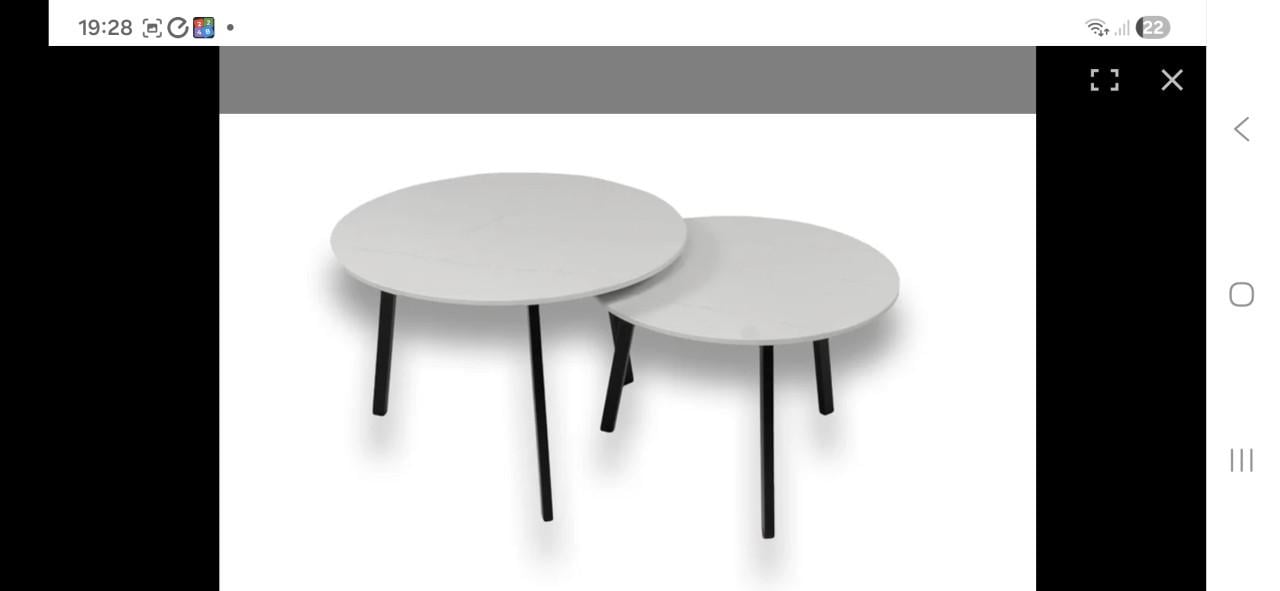 Nieuwe Salontafels 2 delig NATUURSTEEN.