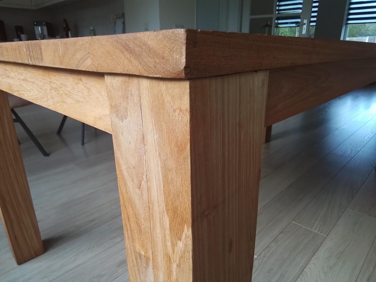 Teak eettafel