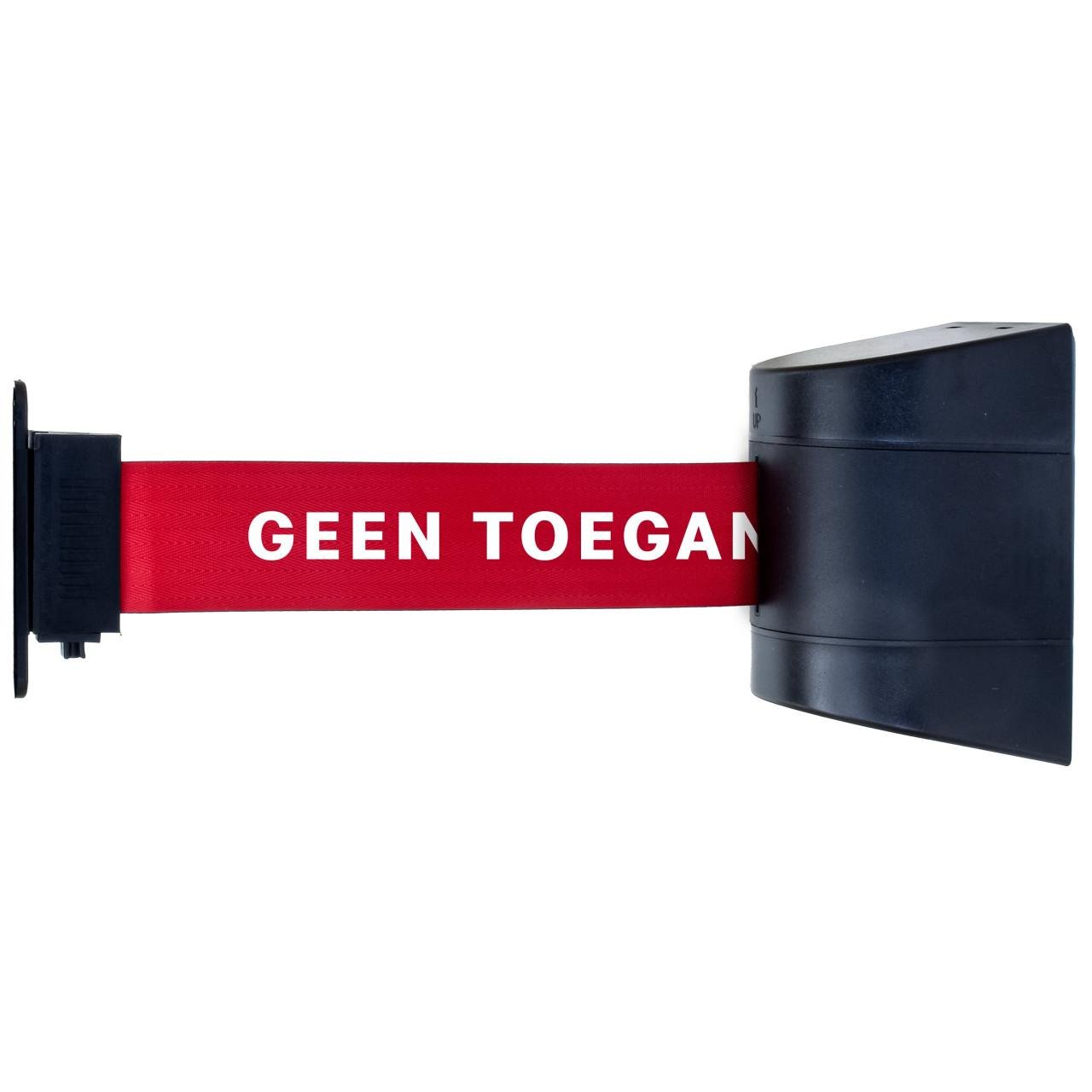 Afzetpalen met koord of trekband