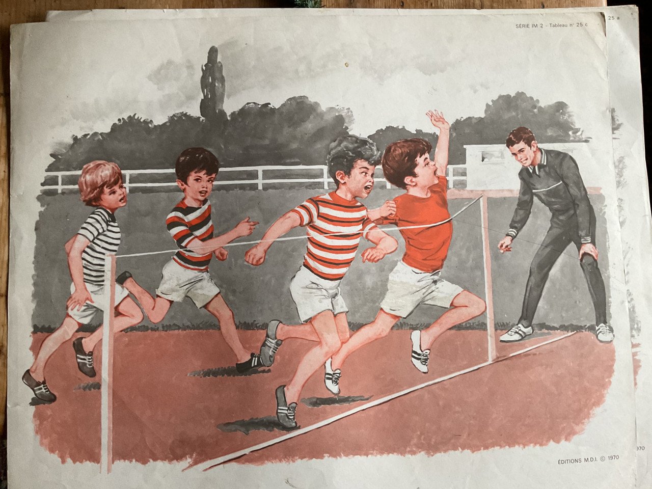 Vintage schoolplaten uit Frankrijk