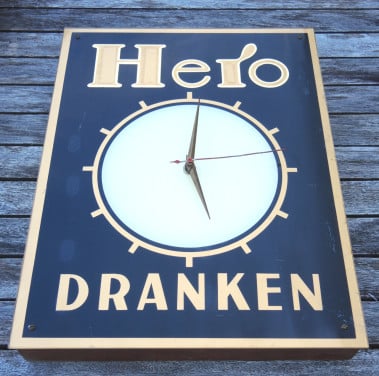 Hero Dranken reclameklok