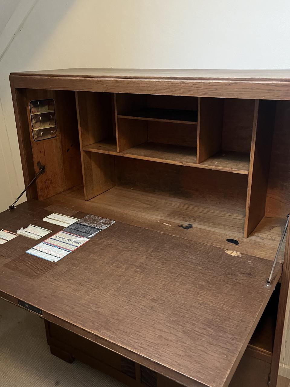 Jaren 50 bureau kast