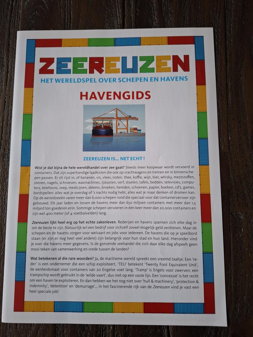 ZEEREUZEN Het wereldspel over schepen en havens