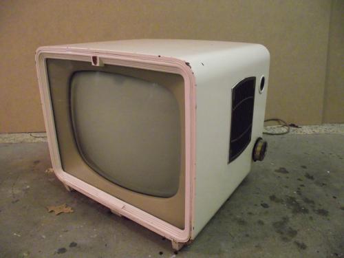 Antieke zwart / wit televisie jaren '50