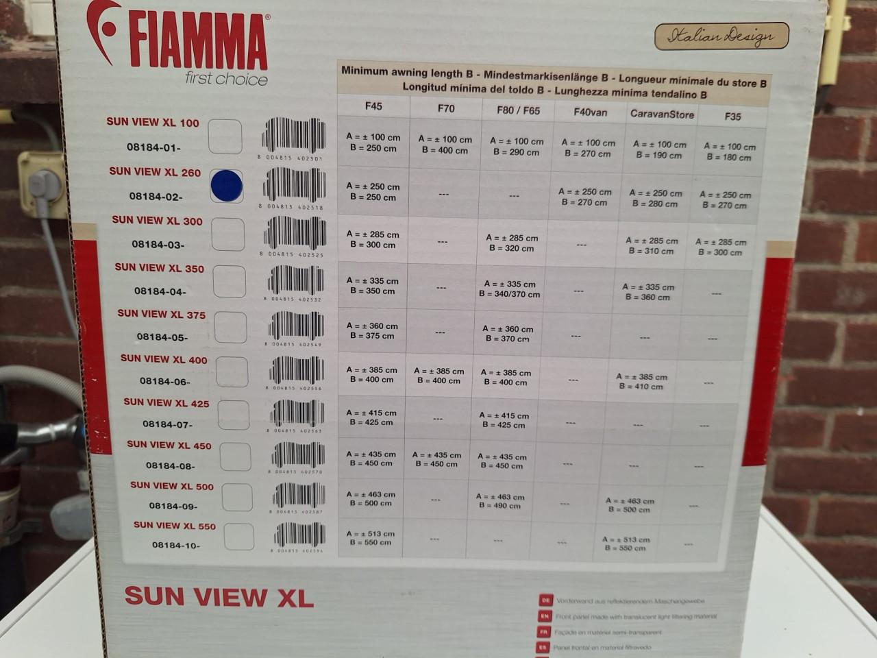 Sunview schaduwdoek camper