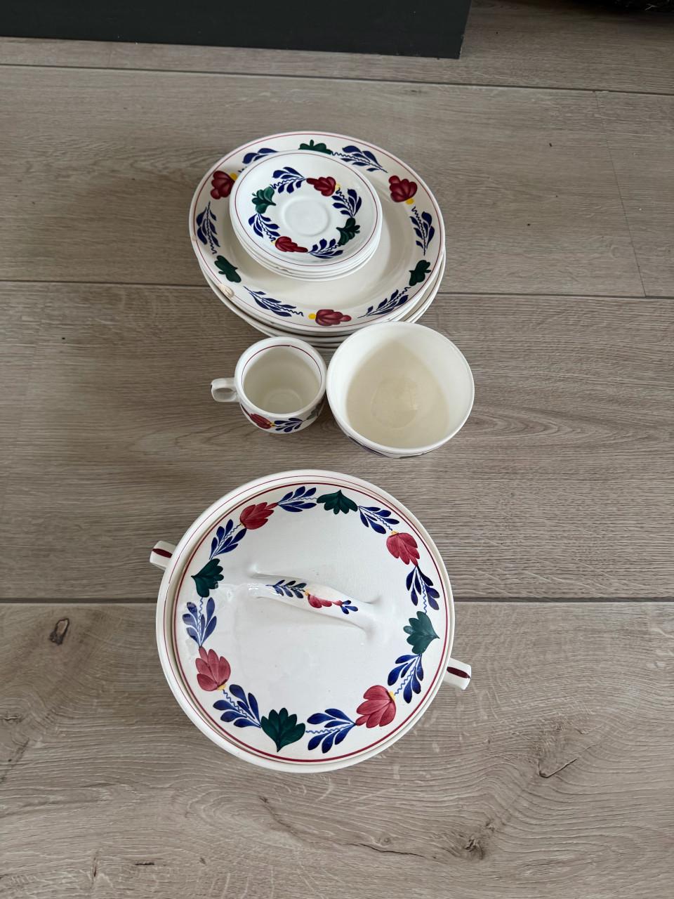 Boch boerenbont servies