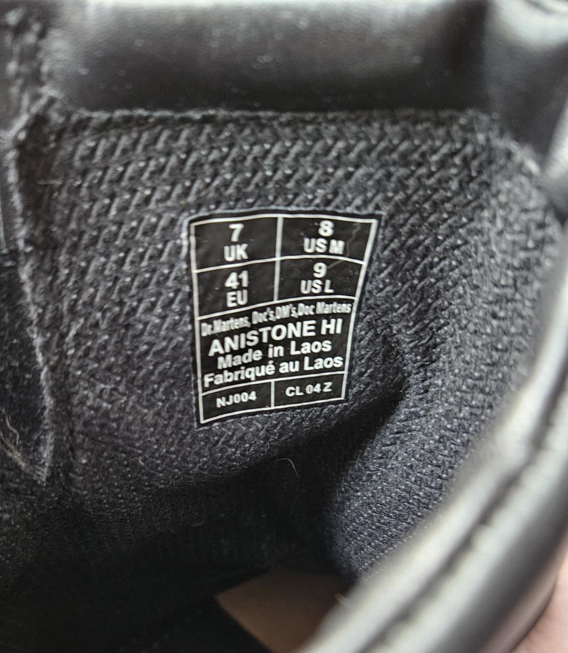 Zwarte Dr Martens laarzen, maat 41.