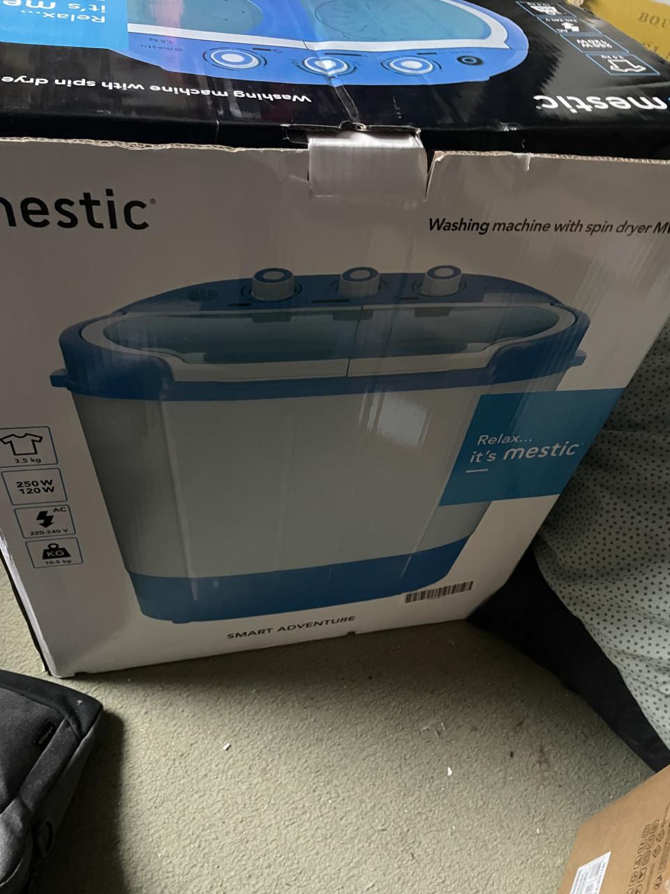 Mestic MW-120 wasmachine (voor camping, student of verbouwing)