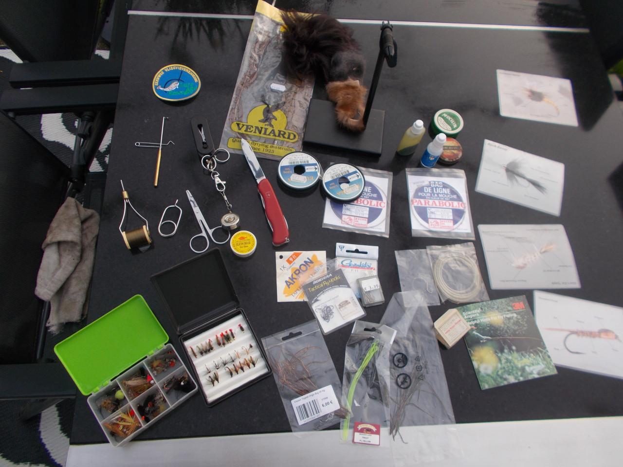 Vliegvis- en vliegvisbind materiaal