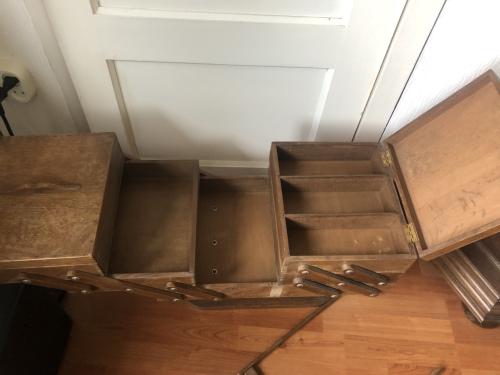 Vintage naaikoffer / naaidoos
