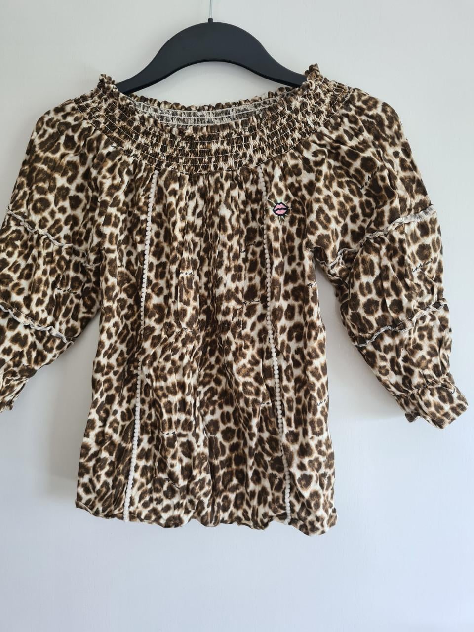 Vingino tijgerprint blouse Mt 12 (146-152)