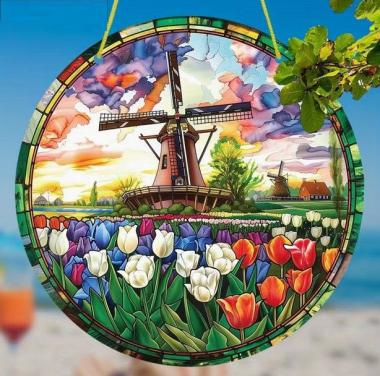 Raamhanger tulpenveld