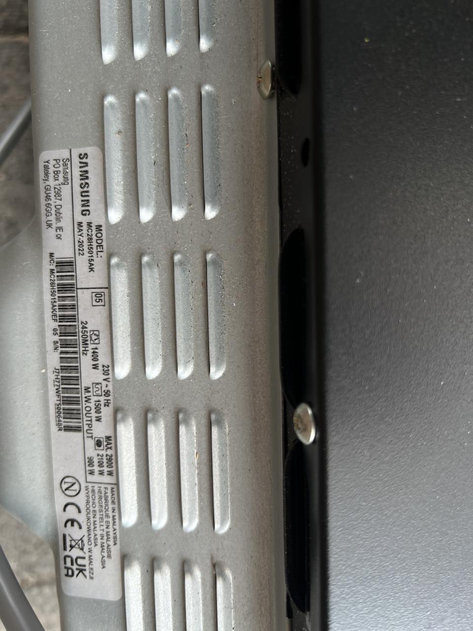 Samsung MC28H5015AK/EF, MWO(COMMON) BLACK,TB