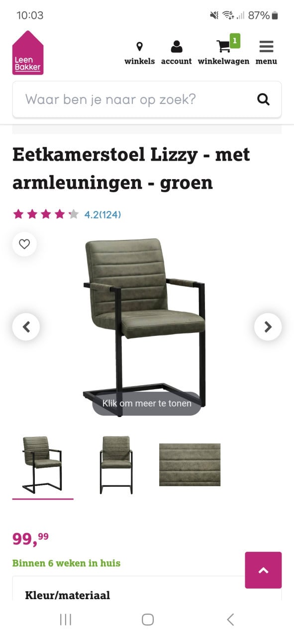 3x eetkamerstoel