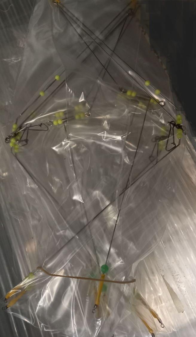 We hebben weer wat HPTS onderlijnen voor het bootvissen.