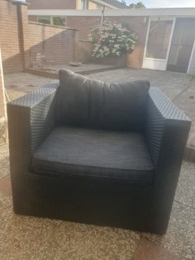 Loungestoel antraciet