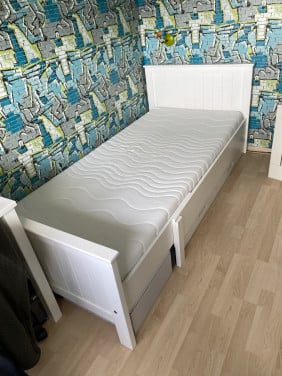 Uitschuifbed wit Coming Kids