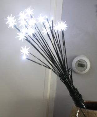 4 garden stakes with 20 led lights