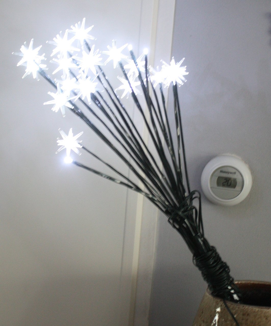 4 garden stakes with 20 led lights
