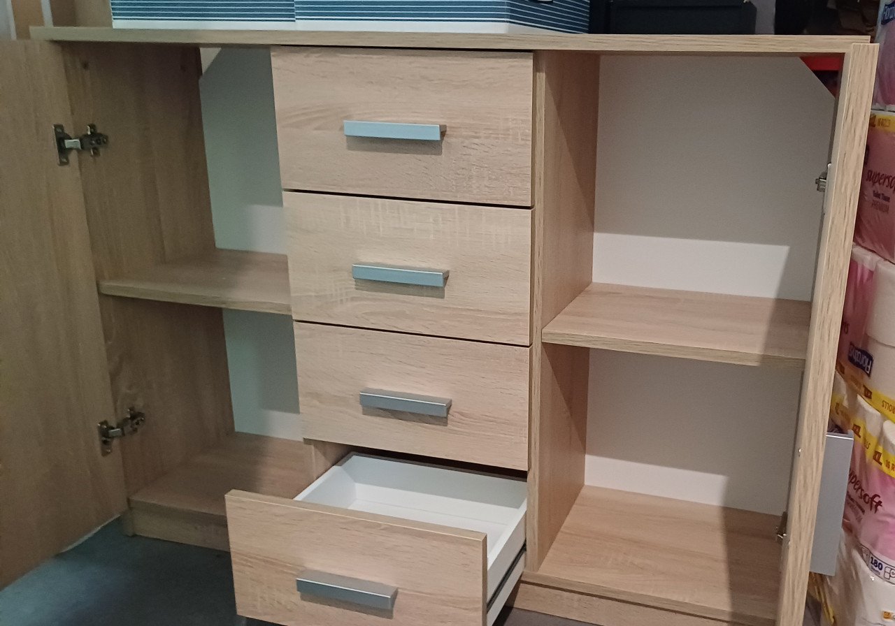 Te koop Dressoir TAPDRUP 2 deuren licht eiken