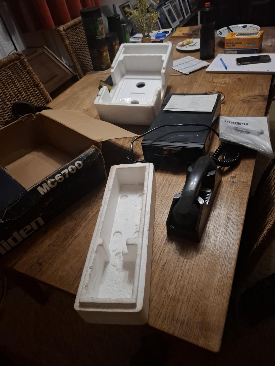 Marine telefoon uit 1984 compleet