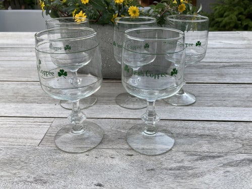 Iris coffee glazen 5 stuks