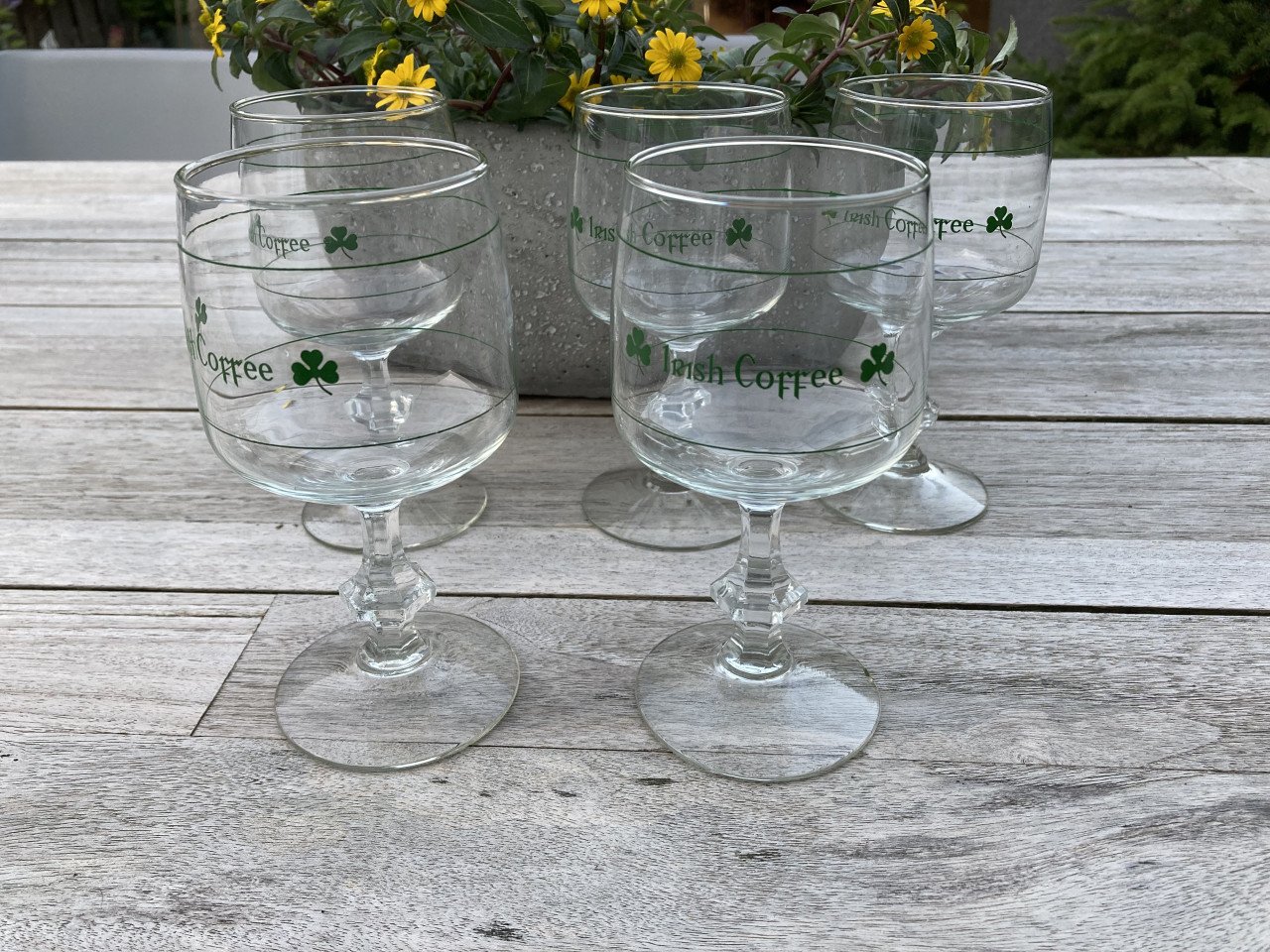 Iris coffee glazen 5 stuks