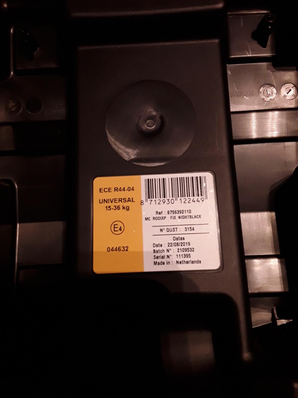 Maxi Cosi autostoeltje