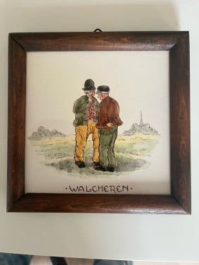 Antiek tegeltje Walcheren