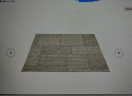 Vloerkleed 230/160. Beige. Nieuw