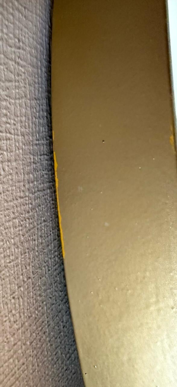 Zware gouden spiegel
