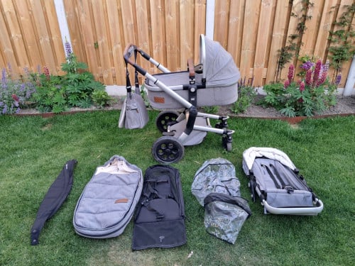 Joolz day 1 studio gris kinderwagen inclusief vele accessoires